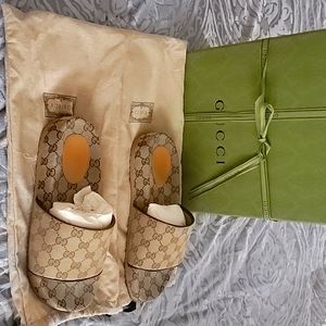 Copy listing- Gucci Canvas Slide Sandals